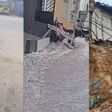 Chuva intensa provoca desalojamento e desabamentos no sul da Bahia