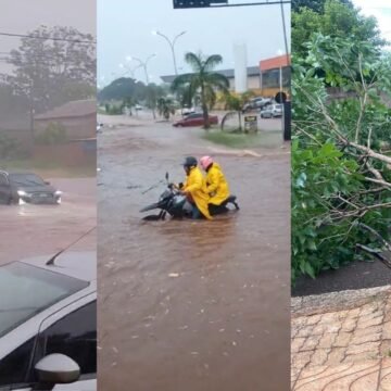 Chuva intensa provoca alagamentos em MS e estado entra em alerta