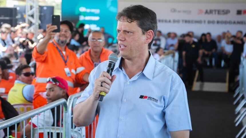 Tarcísio destaca avanços no combate à corrupção e elogia governo Bolsonaro durante evento em São Paulo