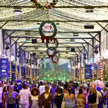 Salvador ganha corredor de Natal com mais de 25 milhões de lâmpadas sincronizadas a músicas; veja programação das festividades.